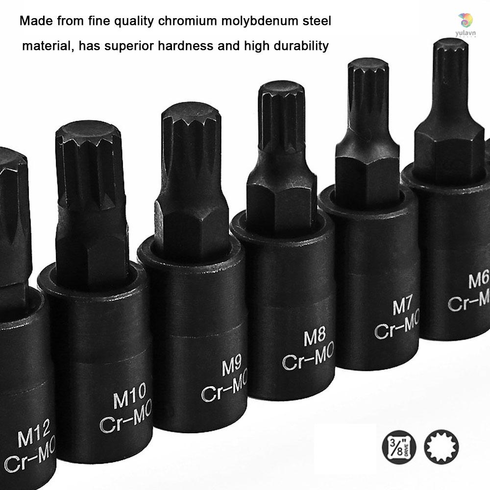 Set 10 Ổ Cắm Vuông Bằng Thép M4-M16 Chuyên Dụng