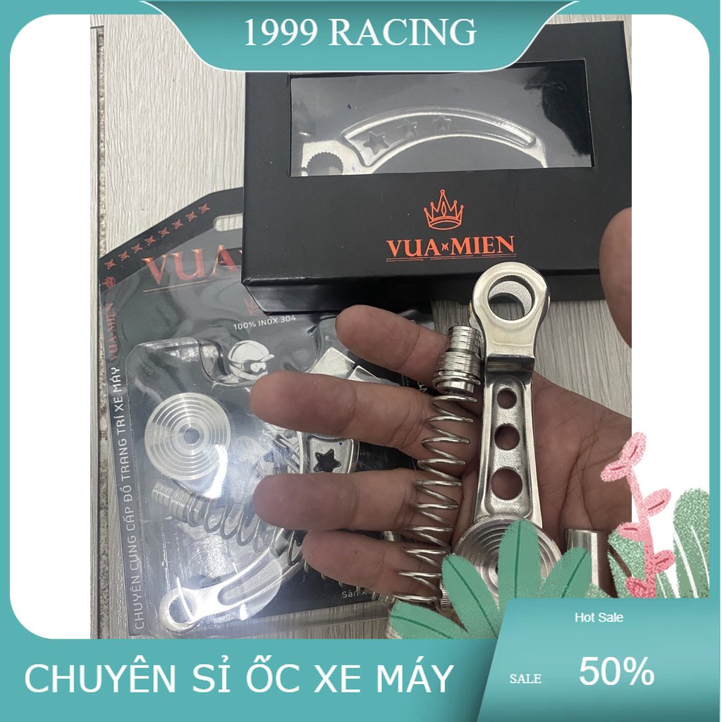 Càng thắng thẳng Inox 304 TẶNG KÈM LÒ XO cho mọi loại xe số