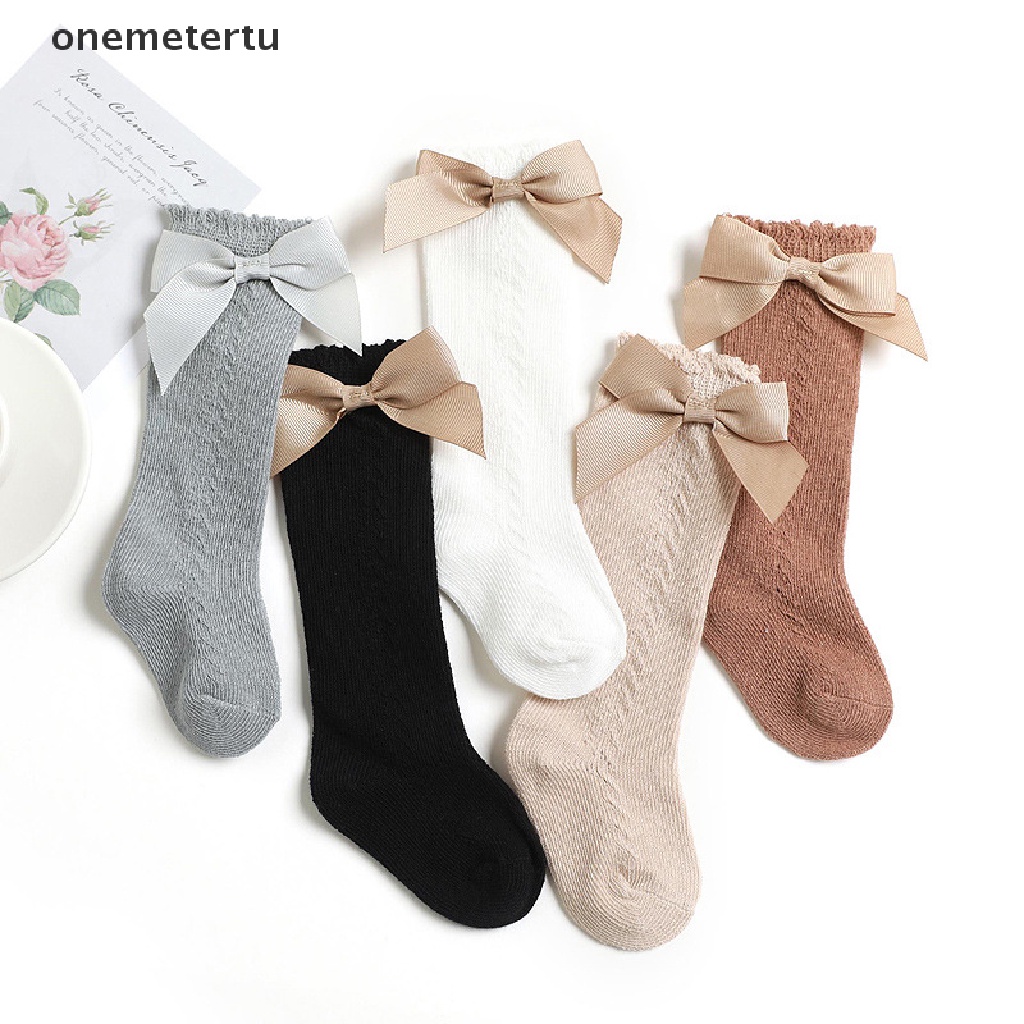 Vớ Lưới Mỏng Ống Rộng Đính Nơ Thời Trang Mùa Hè Cho Bé