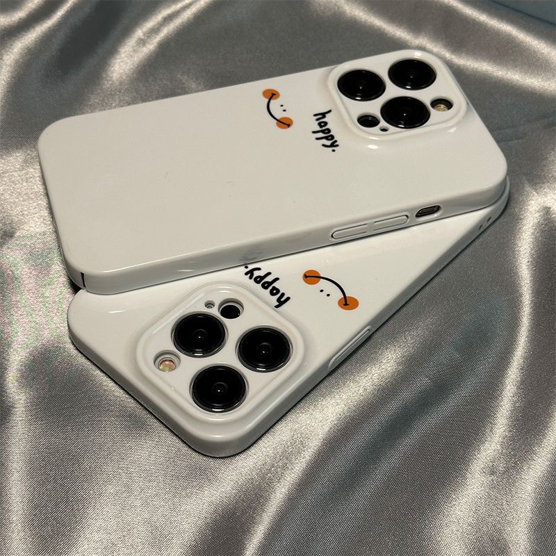 🔹Ốp Điện Thoại Cứng Hình Mặt Cười + Phim Tiếng Anh Đơn Giản Thời Trang Cho Niche 1114pro8P Iphone13 / Y3IX 7