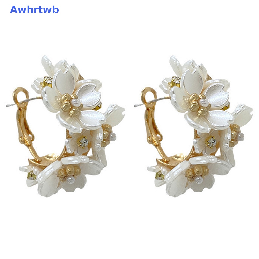 1 Đôi Bông Tai Hình Hoa Đơn Giản Thời Trang Dành Cho Nữ Mới