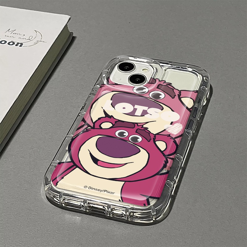 Ốp Điện Thoại TPU Silicon Mềm Trong Suốt Chống Sốc In Hình Gấu Cho Iphone 14 13 12 11 Pro Max XS XR X 8 7 + Plus