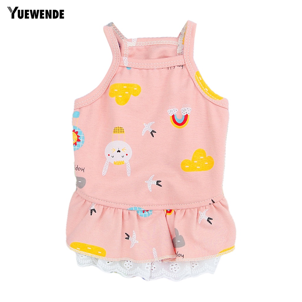 Đầm Mềm Mại In Họa Tiết Hoạt Hình Có Thể Giặt Rửa Cho Thú Cưng