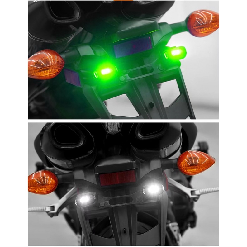 Máy Bay Điều Khiển Đèn LED Tín Hiệu Mini 7 Màu Kèm Điều Khiển Từ Xa Cho Xe Hơi / Xe Máy