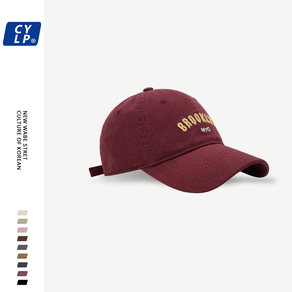 Mũ Lưỡi Trai Thêu Chữ NYC Phong Cách Hàn Quốc Thời Trang Xuân Hè Cá Tính Cho Cặp Đôi