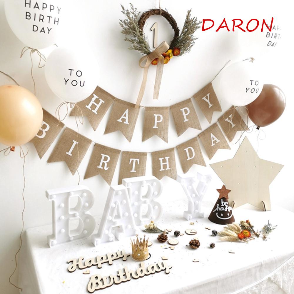 Bong Bóng Bằng Giấy Kraft Màu Trắng Trang Trí Tiệc Sinh Nhật Cho Bé