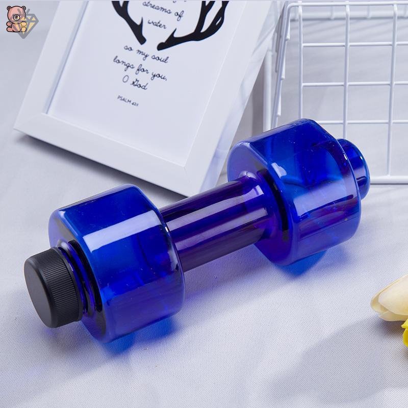 Bình Nước Hình Quả Tạ 550ml Chất Liệu Nhựa Không BPA Thân Thiện Với Môi Trường