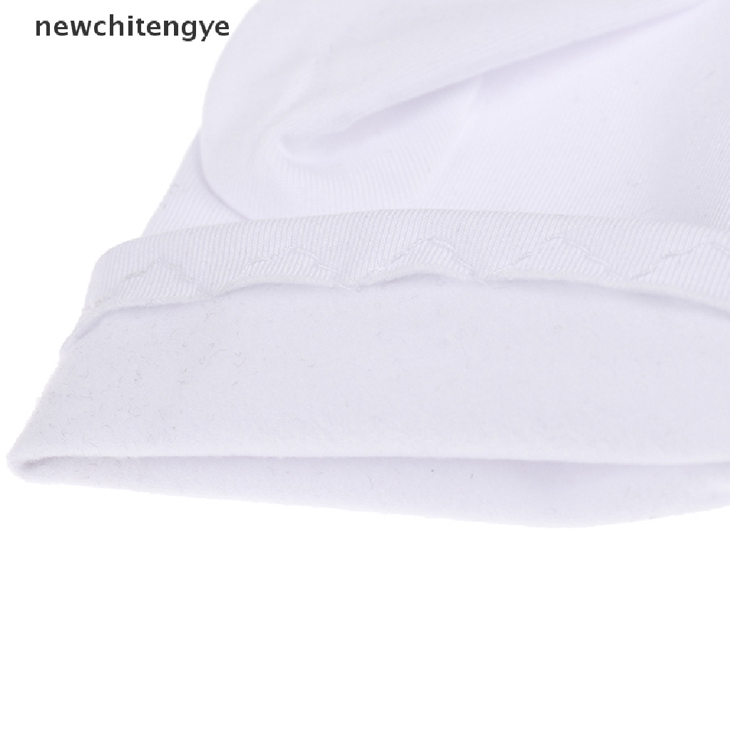 1 Đôi Găng Tay Cotton Màu Trắng Áo Thun In Chữ Yete Cá Tính Hợp Thời Trang