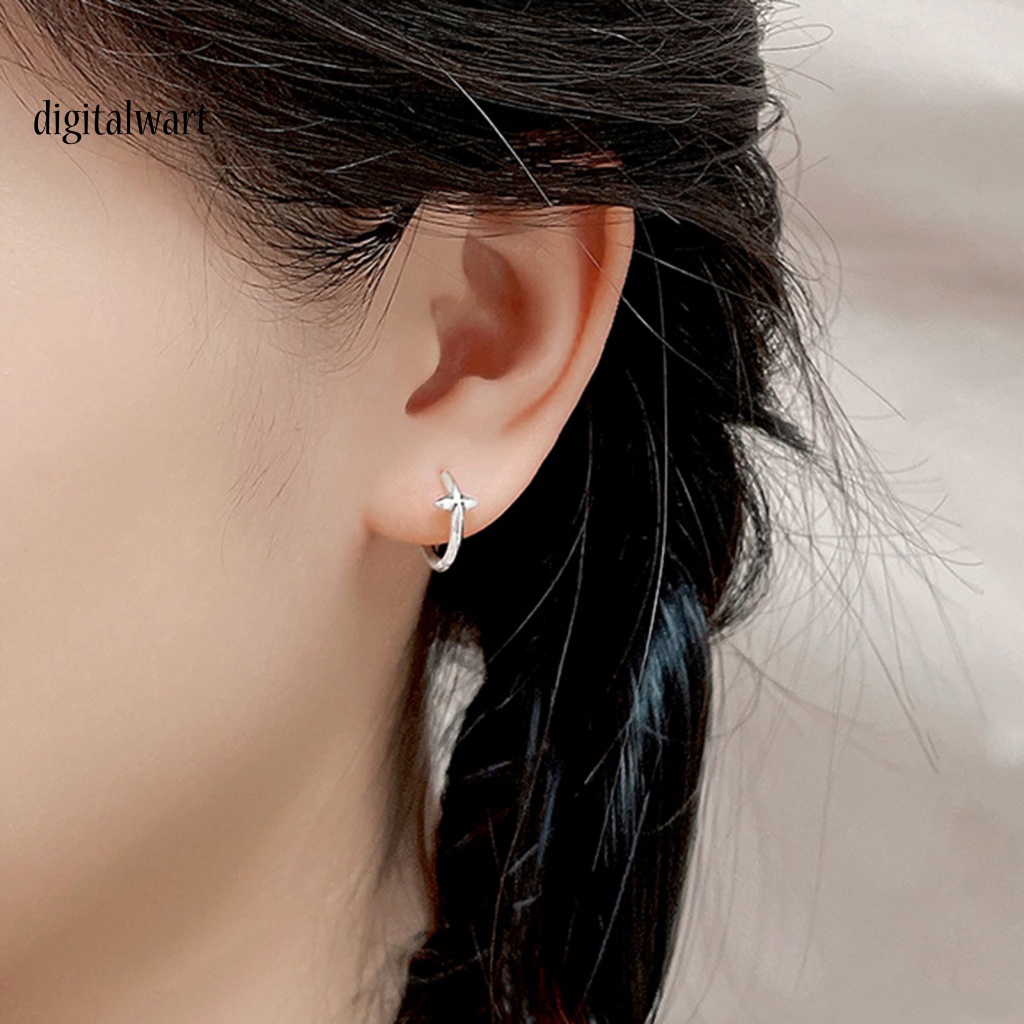 Kỹ Thuật Số| 1 Bông Tai Hình Chữ Thập Phong Cách Vintage Bắt Mắt Cho Nữ