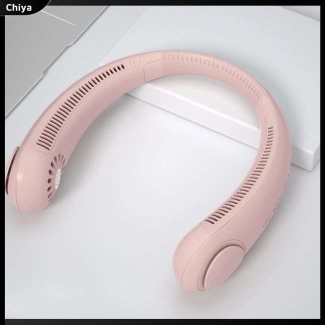 Quạt Làm Mát Đeo Cổ Không Cánh Sạc Cổng Usb Thiết Kế Nhỏ Gọn