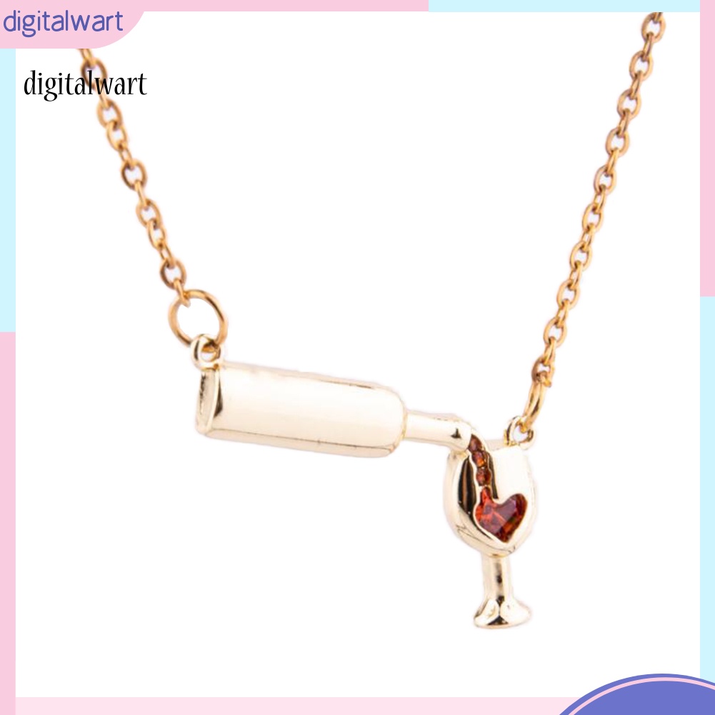 Kỹ Thuật Số| Vòng cổ Mặt Hình Ly Rượu Thời Trang Cho Nữ