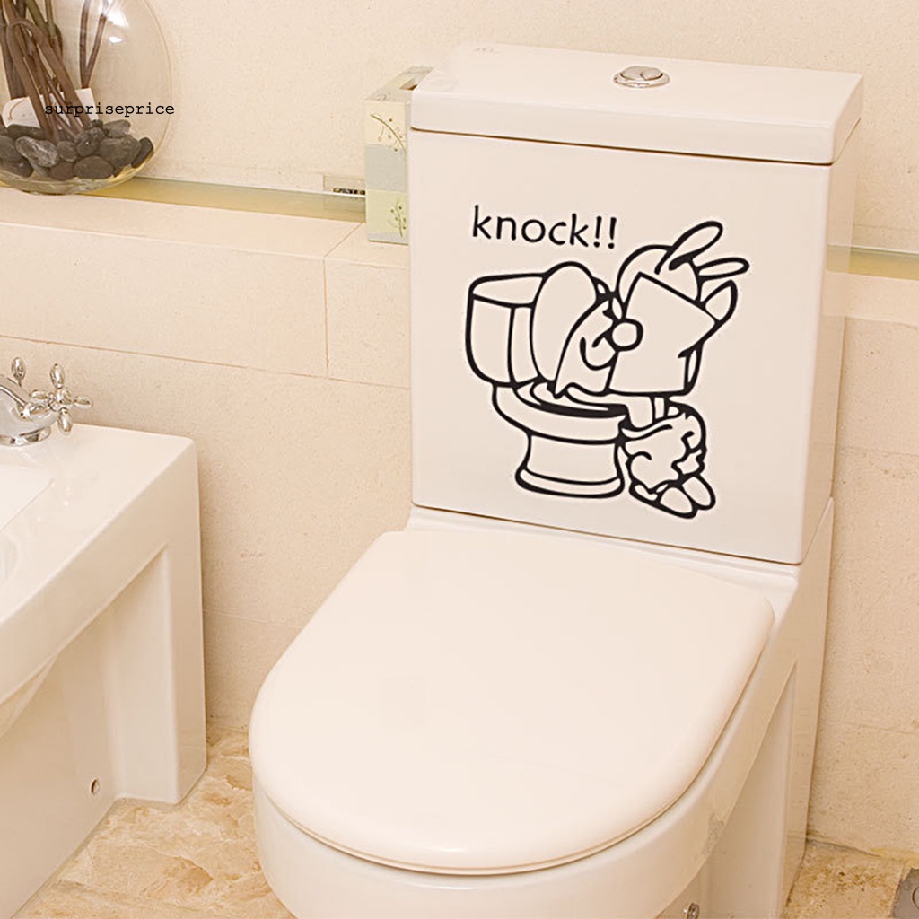 Sticker Dán Tường Tự Dính Không Phai Chống Nước Chống Dầu In Hình Thỏ Hoạt Hình Trang Trí Nhà Cửa