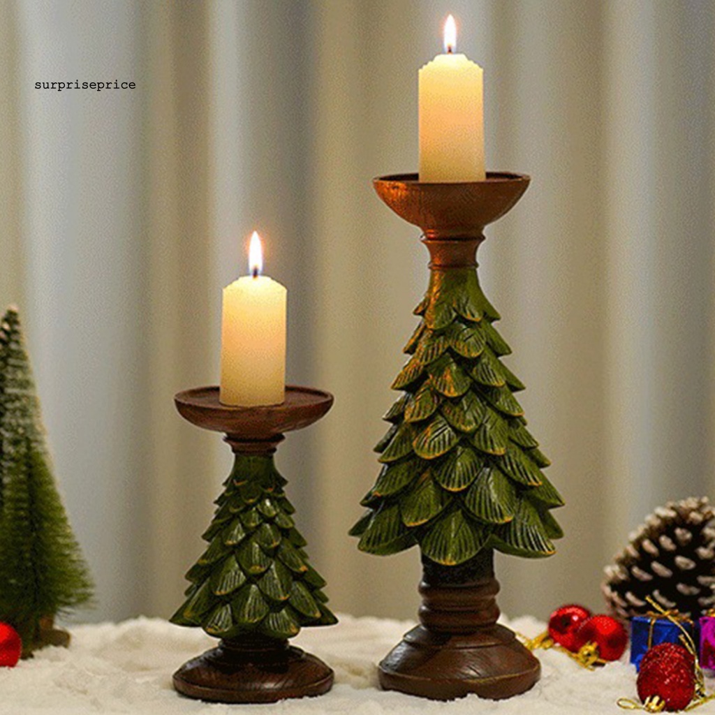Giá Đỡ Nến Hình Cây Thông Giáng Sinh Độc Đáo Trang Trí Bàn Phòng Khách / Giáng Sinh
