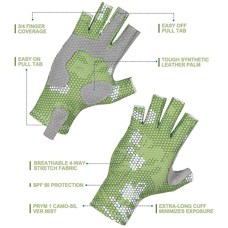 Găng Tay Câu Cá Bằng Silicon Chống Trượt Thoải Mái Thoáng Khí Sự Bảo Vệ