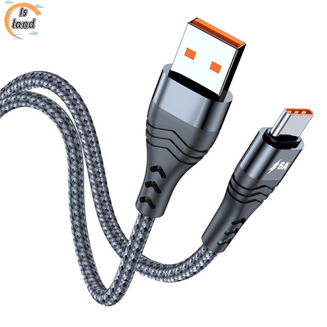 Dây Cáp Sạc Nhanh Usb Type C 6a 66w Cho Huawei Xiaomi Samsung Oppo