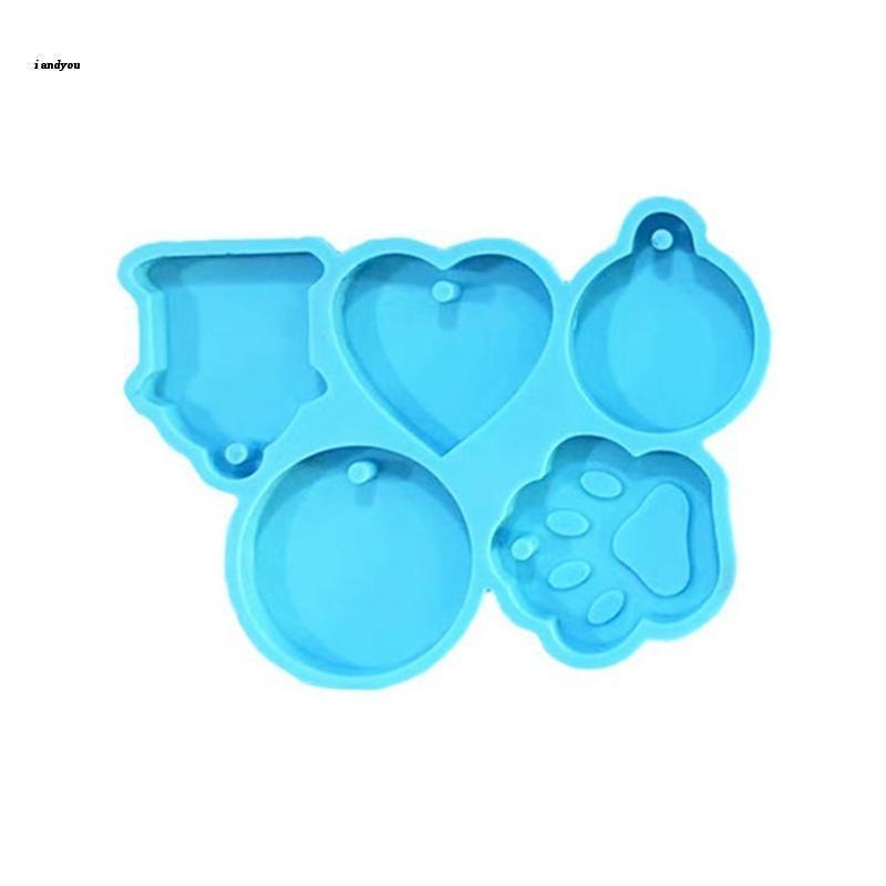 ✿ Khuôn Làm Mặt Dây Chuyền Hình Dấu Chân Chó Mèo Diy