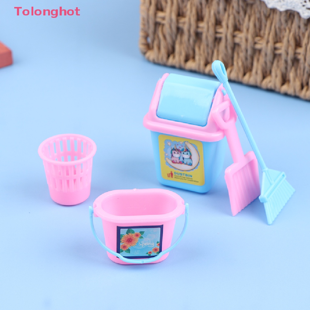 Bộ 5 Dụng Cụ Vệ Sinh Nhà Búp Bê Mini Dành Cho Trẻ Em