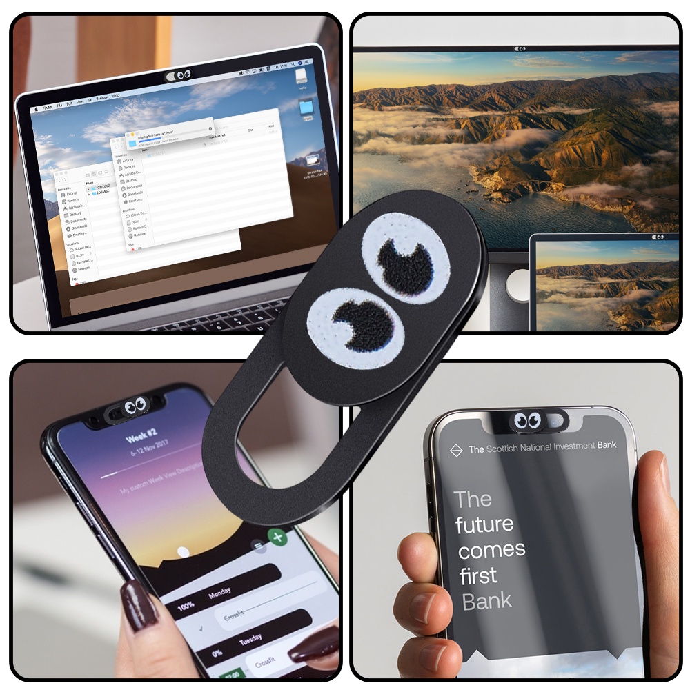 Miếng Dán Webcam Mini Siêu Mỏng Chống Nhìn Trộm Bảo Vệ Riêng Tư Cho Điện Thoại / Máy Tính Bảng / Laptop