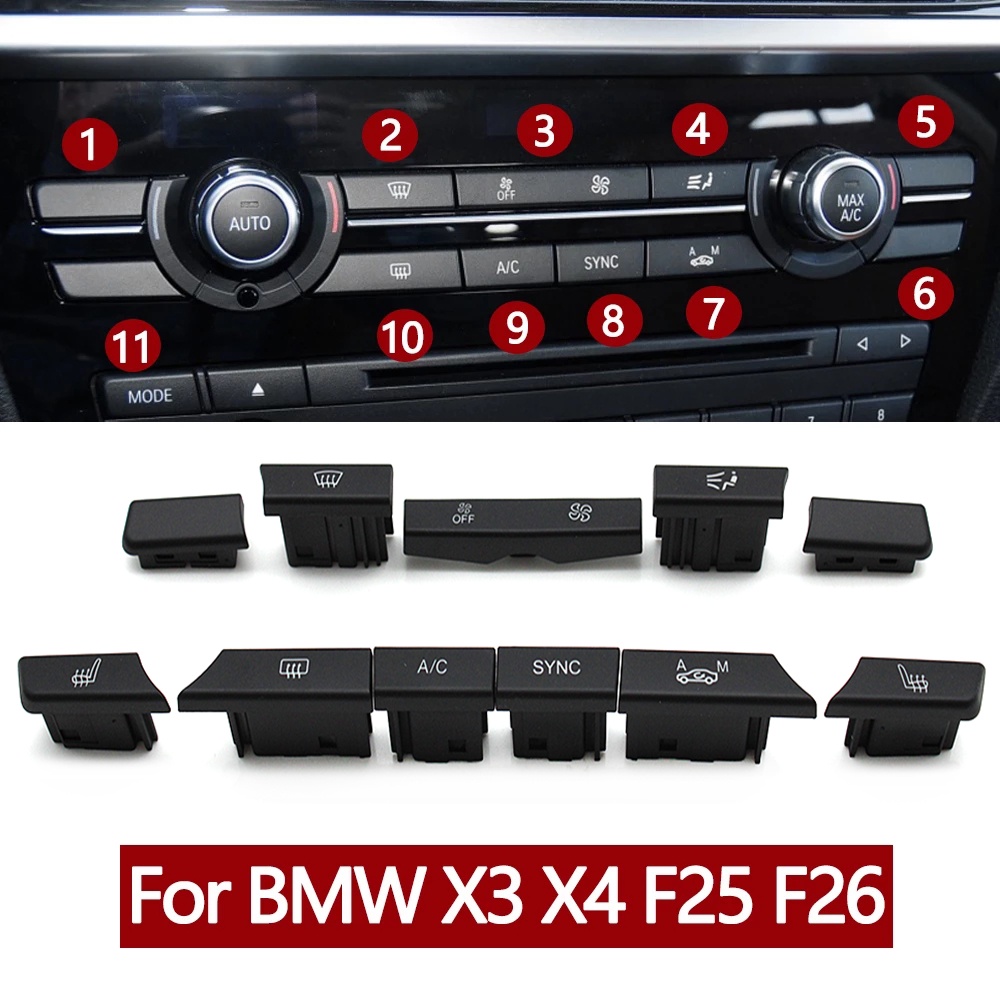 Bộ Nút Điều Khiển Điều Hòa Không Khí Cho BMW X3 X4 F25 F26 2013-2018