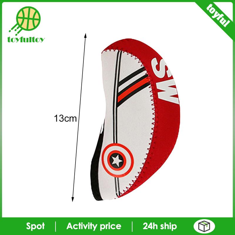 Set 10 Vỏ Bọc Đầu Gậy Đánh Golf 4,5,6,7,8,9,AW, PW, Lw, SW