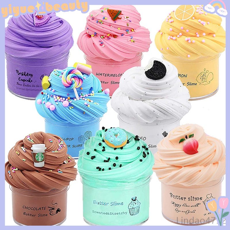 Bộ Slime Dẻo Ma Thuật Không Dính Hình Trái Bơ / Đám Mây Dễ Thương Cho Bé Diy SJHY0412 HB