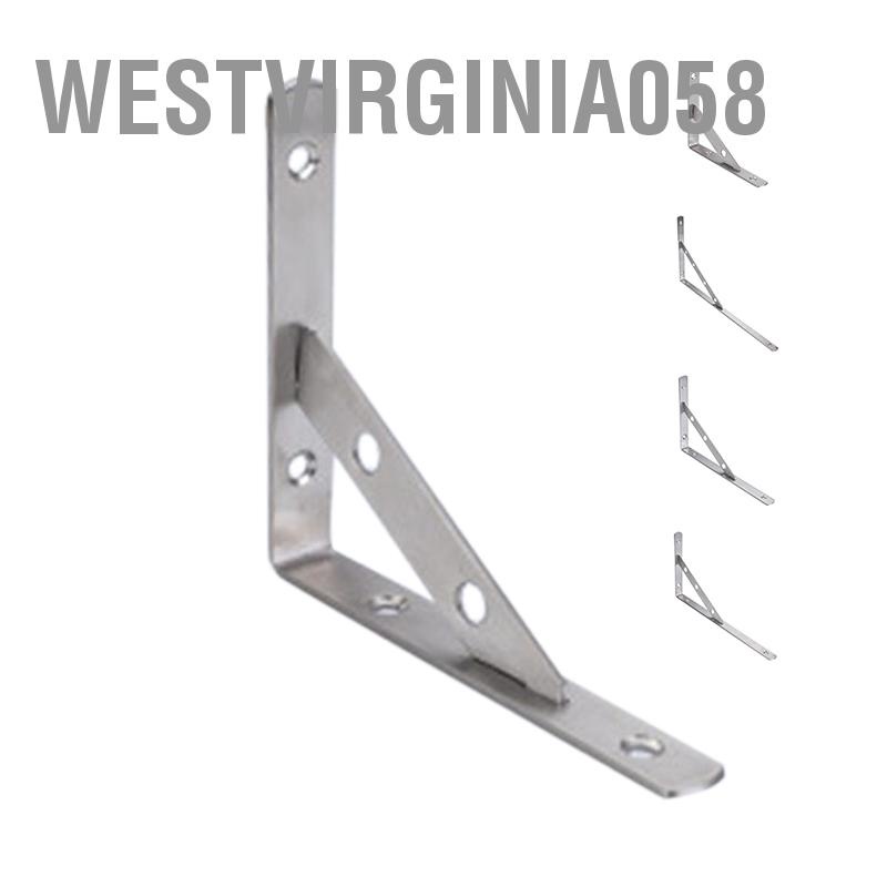 Westvirginia058 Giá đỡ hình tam giác bằng thép không gỉ dày Phân vùng cố định treo tường có thể tháo rời góc bên phải
