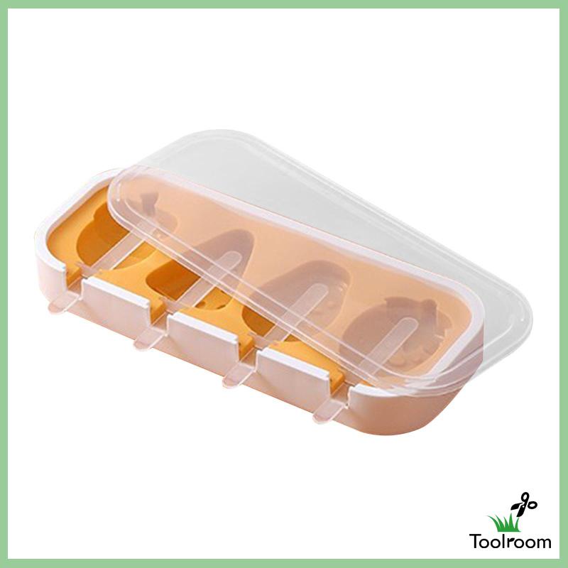 Khuôn Làm Kem Que Hình Hoạt Hình Dễ Vệ Sinh Có Thể Tái Sử Dụng