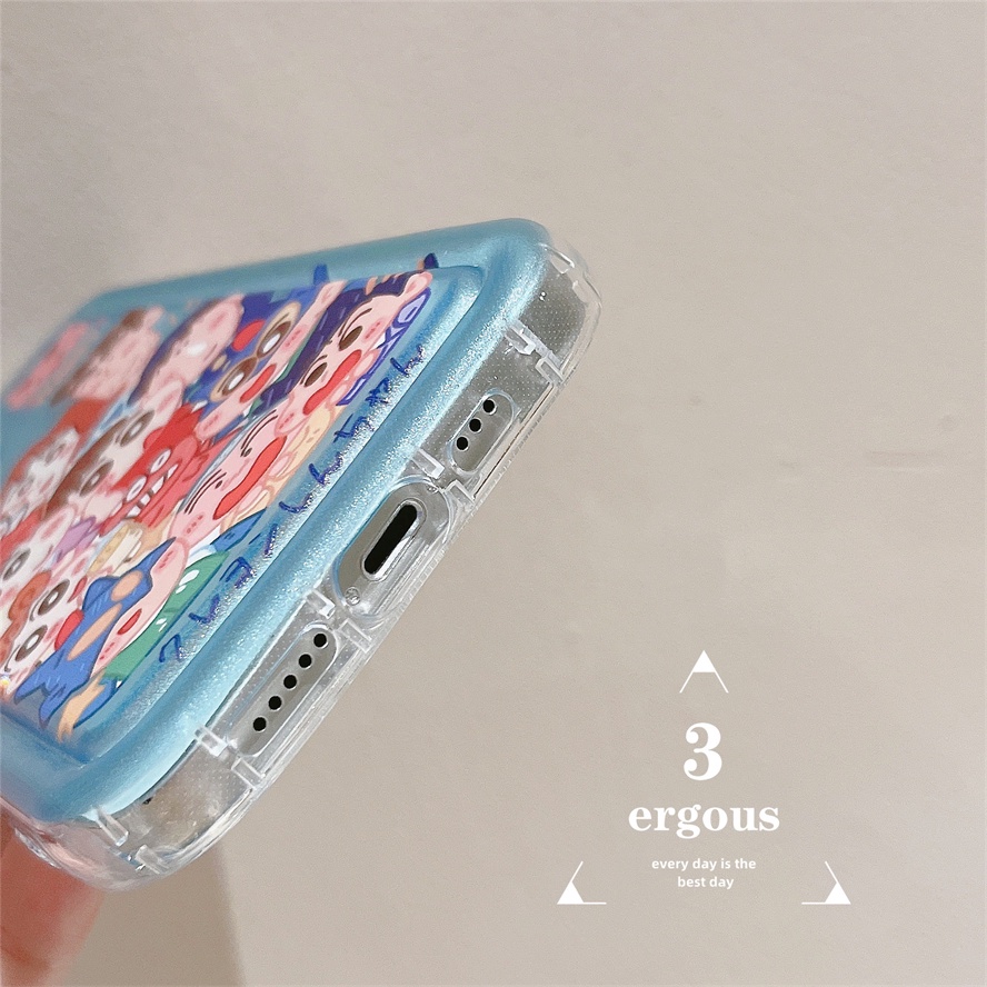 Ốp Điện Thoại Mềm Trong Suốt In Hình Cậu Bé Bút Chì Shin Cho iPhone 14 13 12 11 Pro Max 7 8 6 Plus SE2020 X XR Xs Max