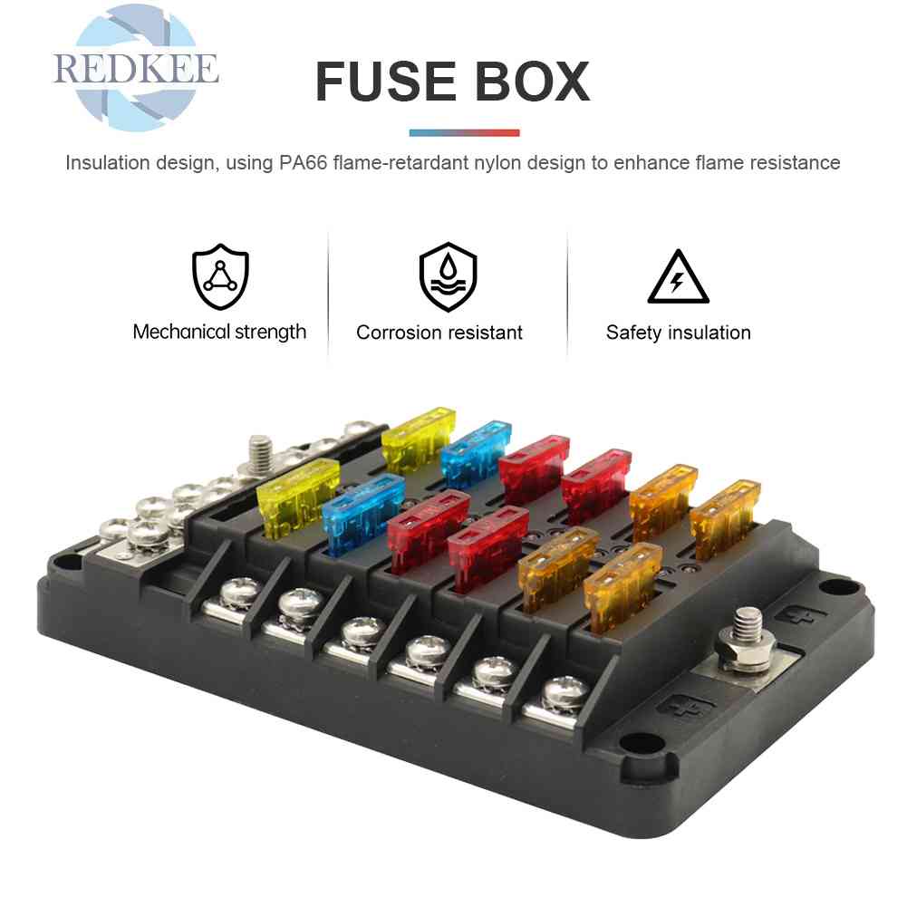 Set 24 Cầu Chì Tự Động 5A 10A 15A 20A ANL Cho Xe RV