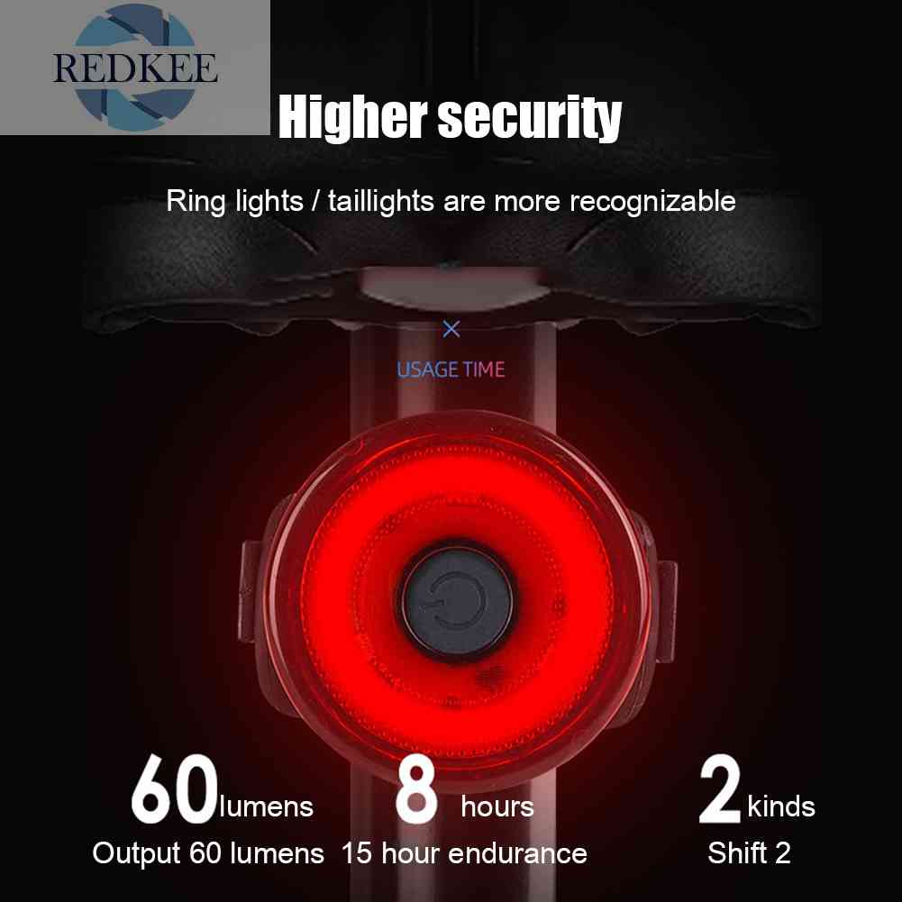 Đèn LED Cảnh Báo An Toàn Chống Nước Gắn Đuôi Xe Đạp Leo Núi