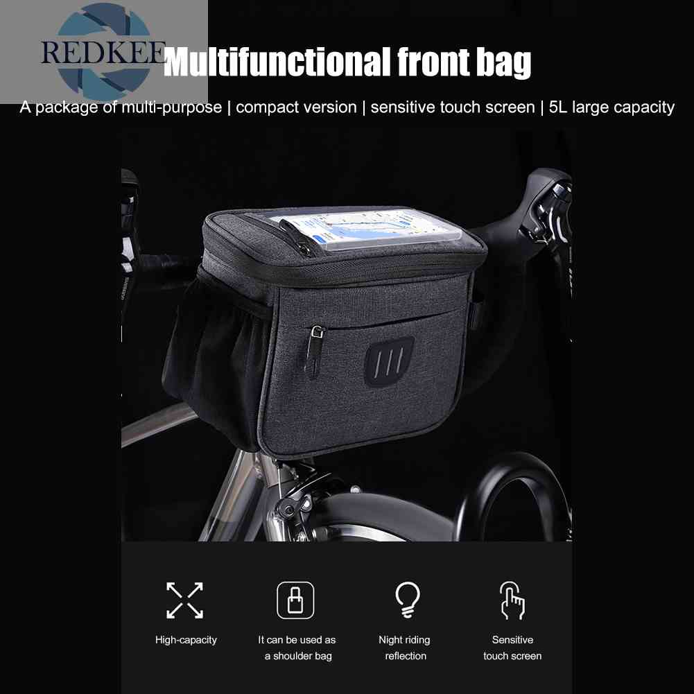 Túi Đựng Đồ 5L Gắn Khung Trước Xe Đạp Tiện Dụng