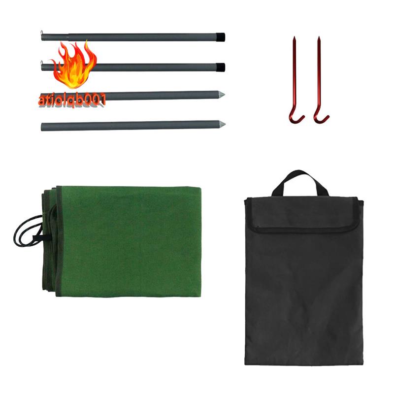 Tấm Chắn Gió Bằng Vải Bạt Gọn Nhẹ Cho Bếp Nấu Ăn Ngoài Trời