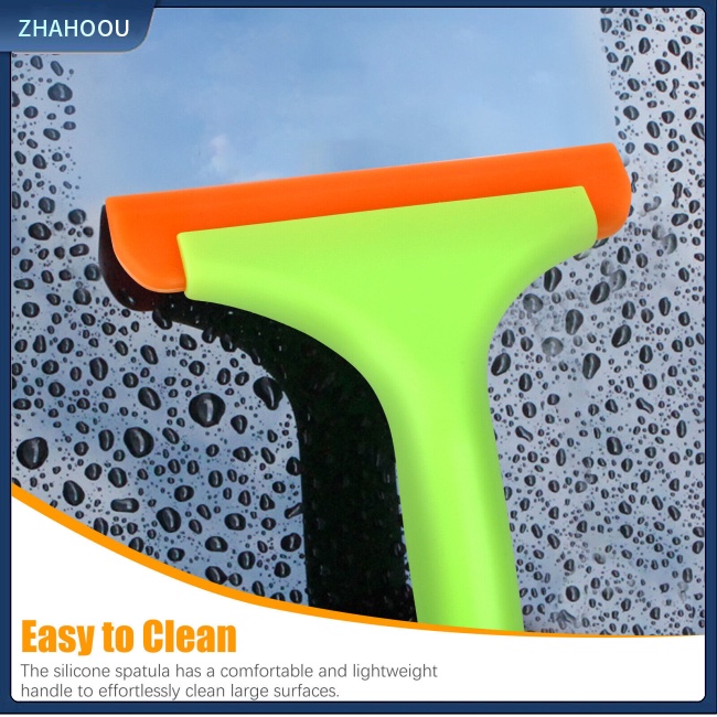 ☃Phụ Kiện Trang Trí Nhà Cửa Độc Đáo Sáng Tạo☃ Set 2 Dụng Cụ Vệ Sinh Kính Bằng Silicon 19X15Cm