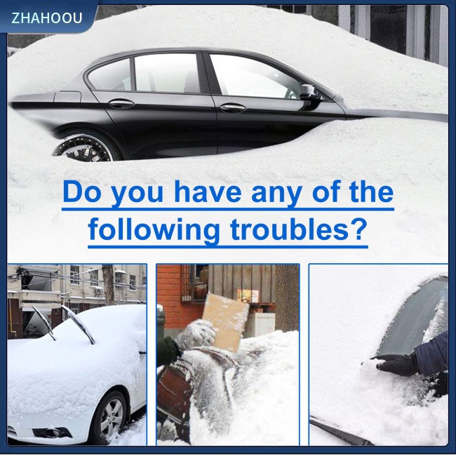 ☃Nhà Cửa☃ Dụng Cụ Cào Tuyết Tuyết Cho Kính Chắn Gió Xe Hơi