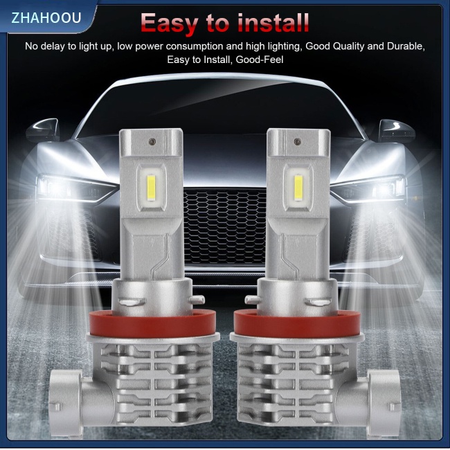 ☃Nhà Cửa☃ 2 Đèn Pha Chống Sương Mù H11 H9 H8 6000k Ánh Sáng Trắng Cho Xe Hơi