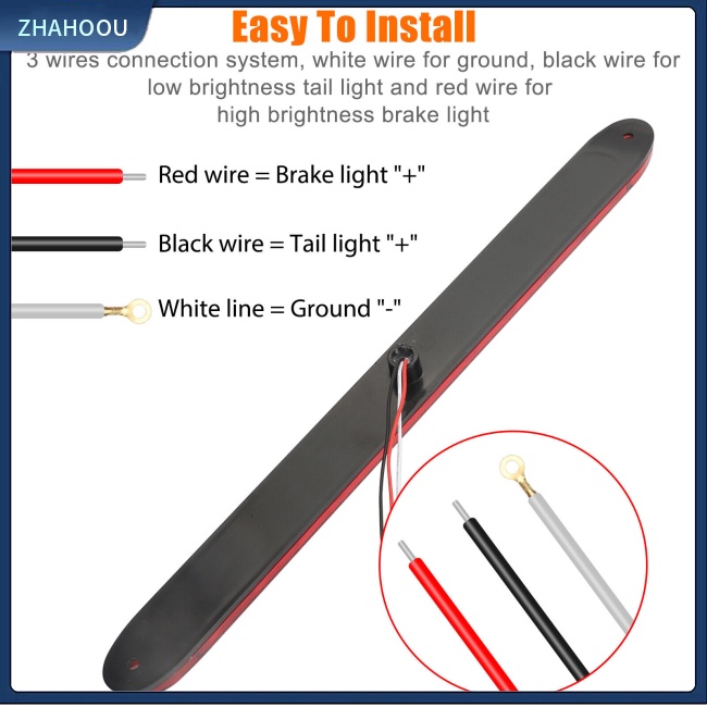 ☃Nhà Cửa☃ Bộ 2 Thanh Đèn Led 15-inch 11 Bóng Ip65 Chống Thấm Nước Cho Xe Tải