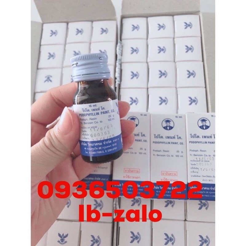 PODOPHYLLLIN ĐÁNH BAY SÙI MÀO GÀ MỤN CƠM MỤN CÓC CHÍNH HÃNG