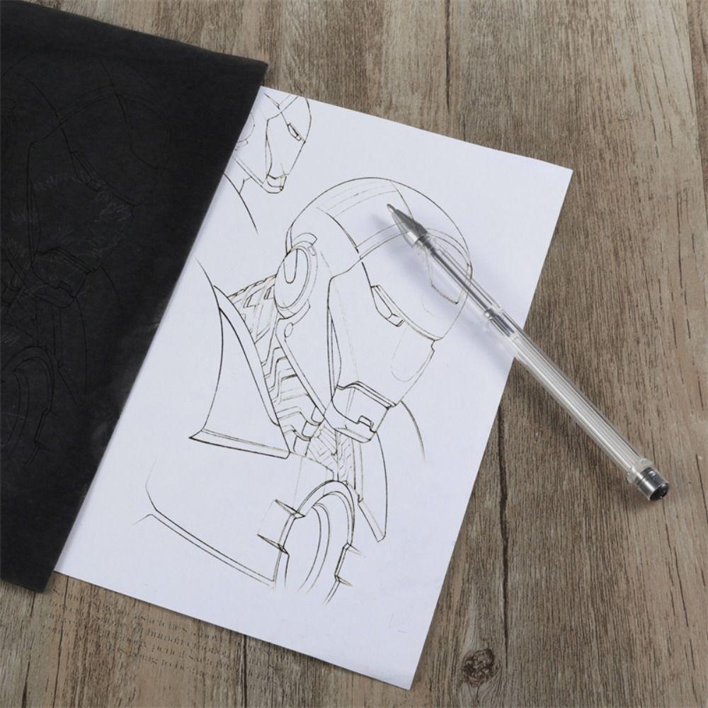 CHOOKEY Giấy Sao Chép Carbon Một Bên Nhiều Màu Sắc Có Thể Tái Sử Dụng Phụ Kiện Cho Vây Gỗ