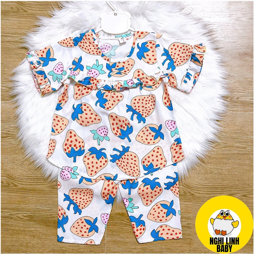 Đồ tone/tole cho bé gái 43-48kg, đồ mặc nhà quần dài tay ngắn - Nghi Linh Baby