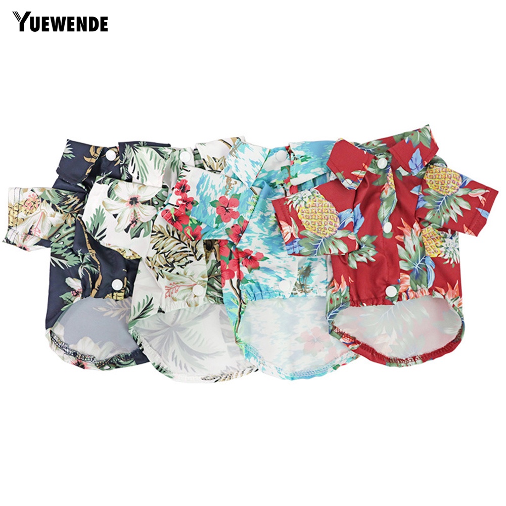 Áo Đi Biển Hawaii Hình Cây Dừa Dễ Thương Cho Cún Cưng