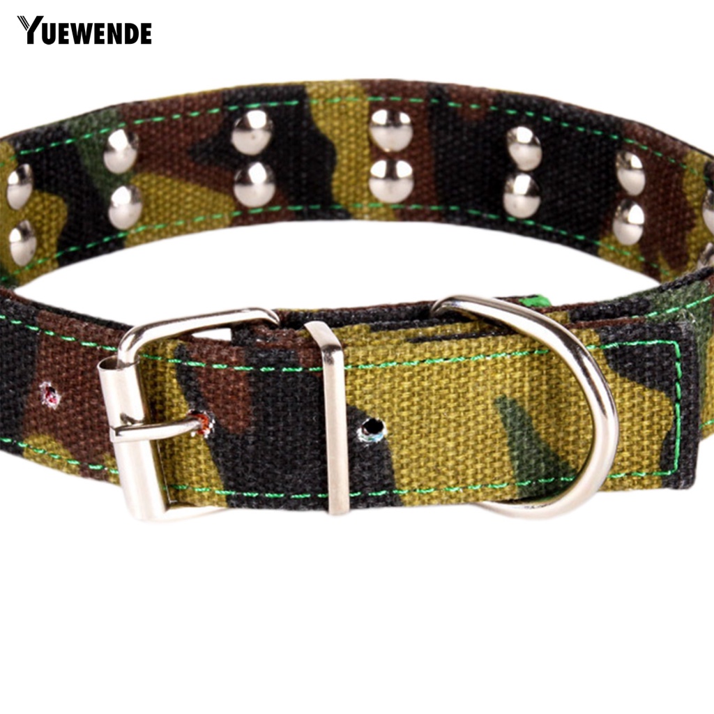 Vòng Cổ Vải Canvas Họa Tiết Rằn Ri Chống Cắn Có Thể Tái Sử Dụng Cho Thú Cưng