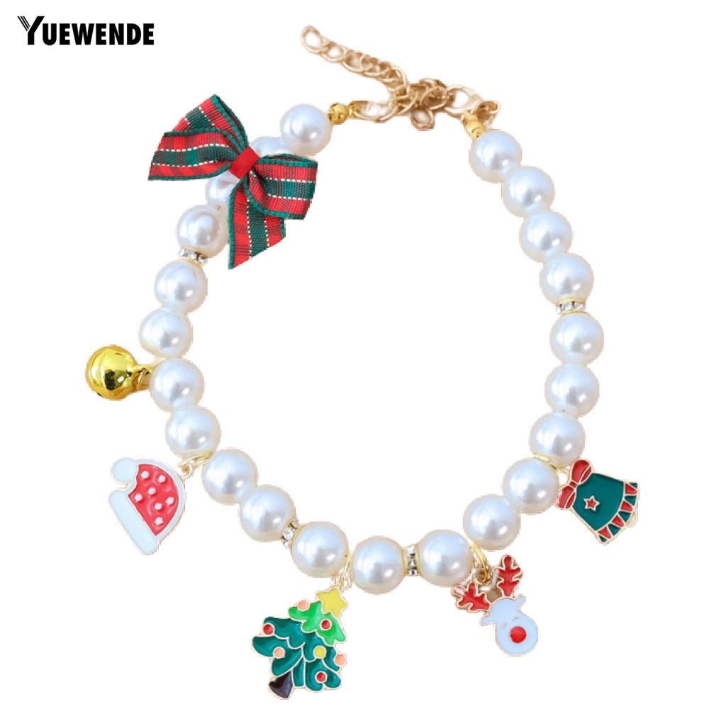 Vòng Cổ Đính Nơ Trang Trí Giáng Sinh Cho Thú Cưng