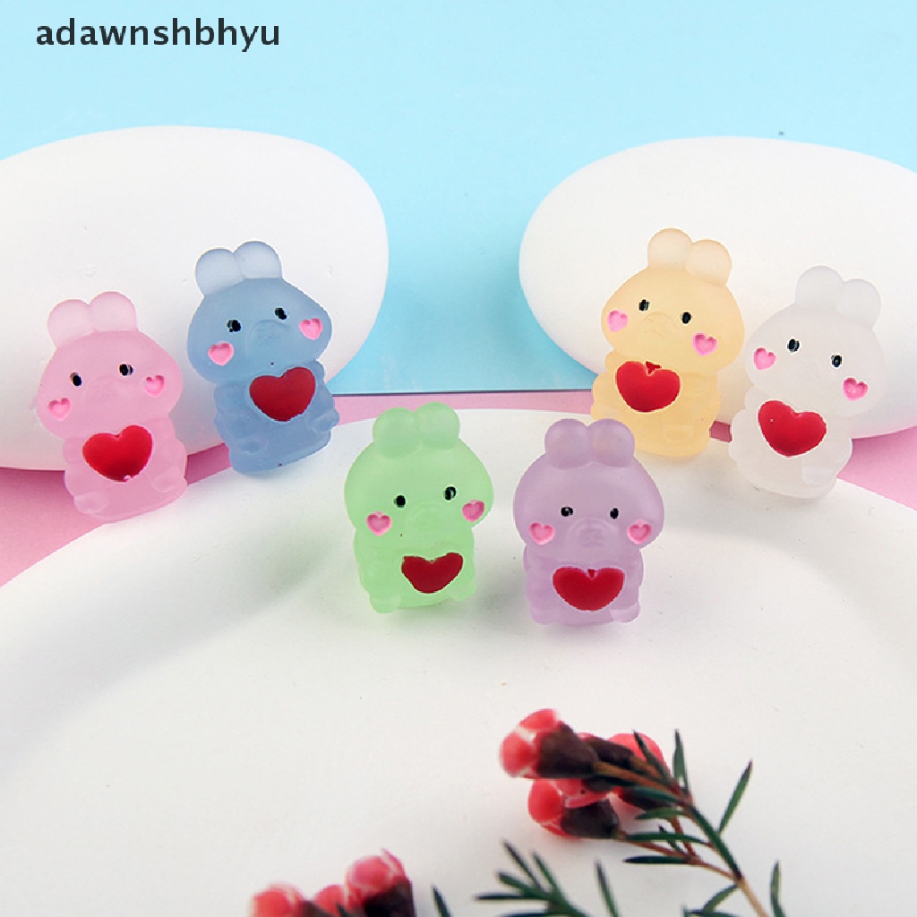 Set 10 Đồ trang trí Động Vật Hoạt Hình Mini Phát Sáng Trong Bóng Tối Trang Trí Tiểu Cảnh