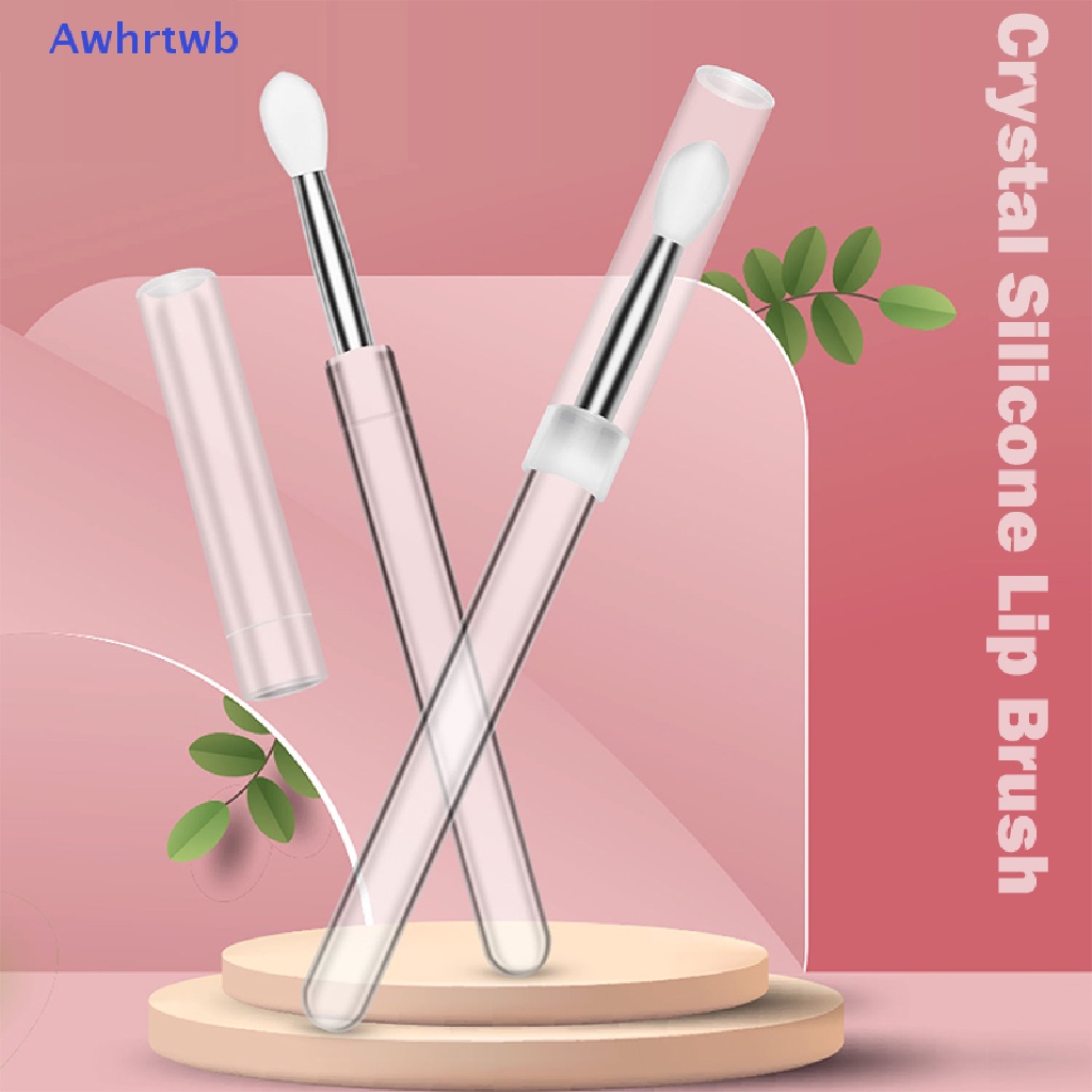 Cọ Tô Son Môi Bằng Silicone Kèm Nắp Đậy Chống Bụi Mới