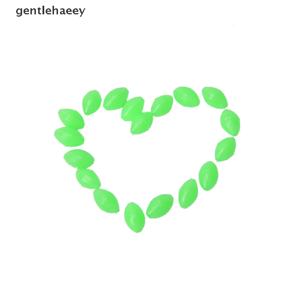 Set 100 Hạt Phát Quang Hình Oval Mềm Mại Kích Thước 5mm / 8mm / 10mm Dùng Trong Câu Cá