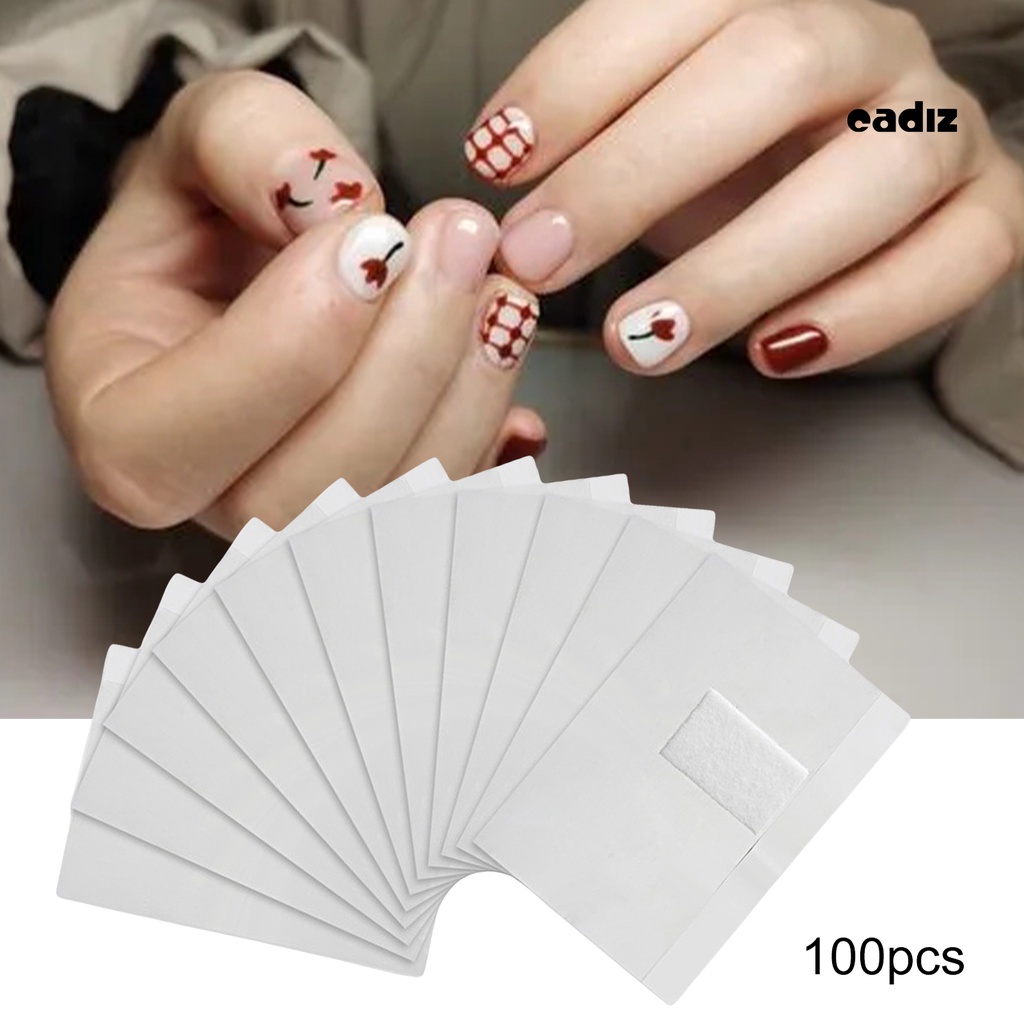 Bộ 100 Giấy Thiếc Tẩy Sơn Móng Tay Không Chứa Chất Độc Hại Tiết Kiệm Sức Lao Động Tiện Dụng