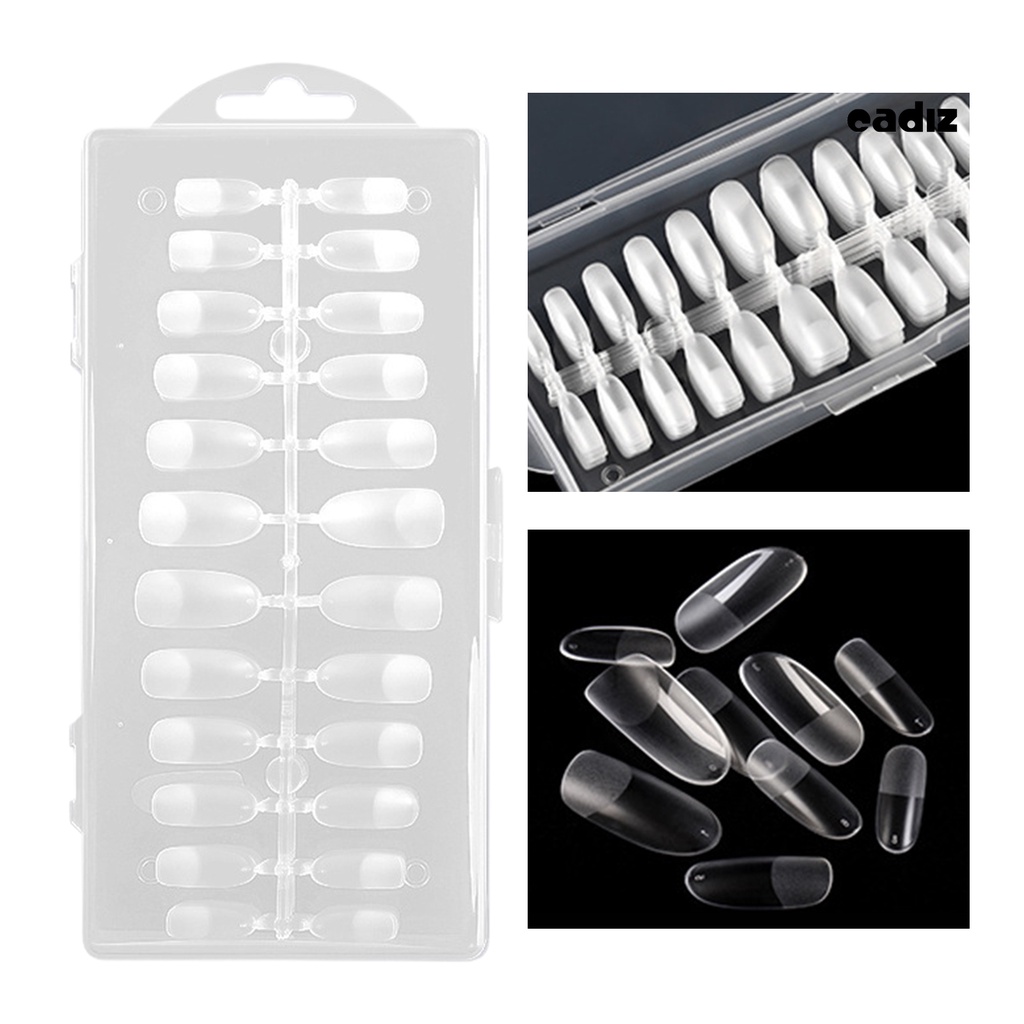 Hộp 240 Móng Tay Giả Trong Suốt Chắc Chắn Có Thể Tháo Rời