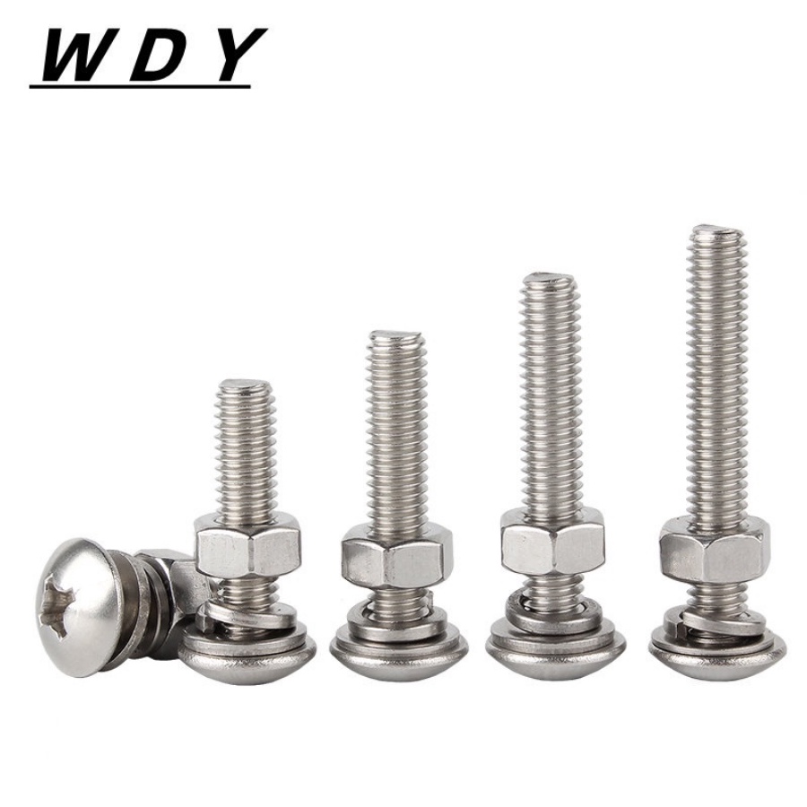 Đai Ốc Đầu Tròn Bằng Thép Không Gỉ 304 Phillips M5 / M6 / M8