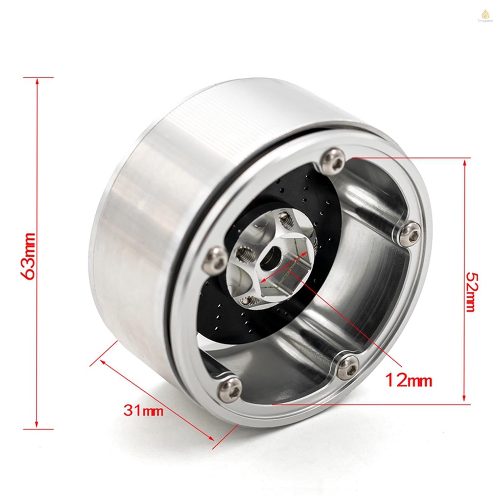 Set 4 Vành Bánh Xe Thay Thế 2.2inch Bằng Hợp Kim Nhôm Cho Xe Điều Khiển Từ Xa TRX4 Axial SCX10 90046 SCX10 III AXI03007 AXI03003