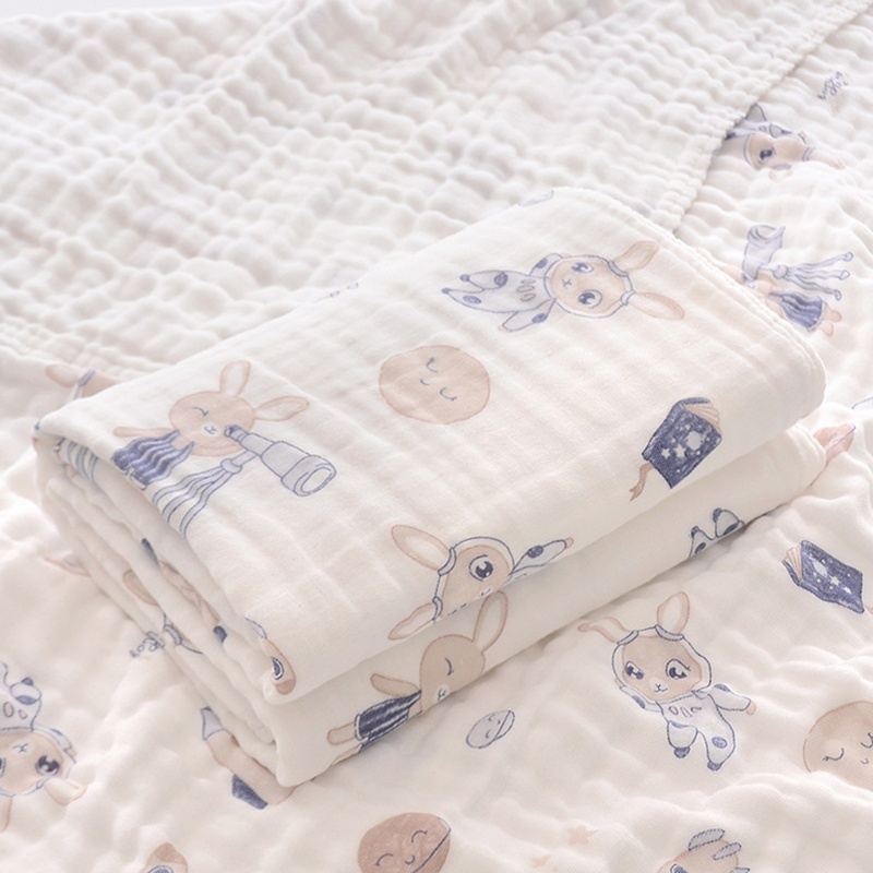 Khăn Tắm Cotton Thấm Hút Mồ Hôi Siêu Mềm Mại Cho Bé Sơ Sinh
